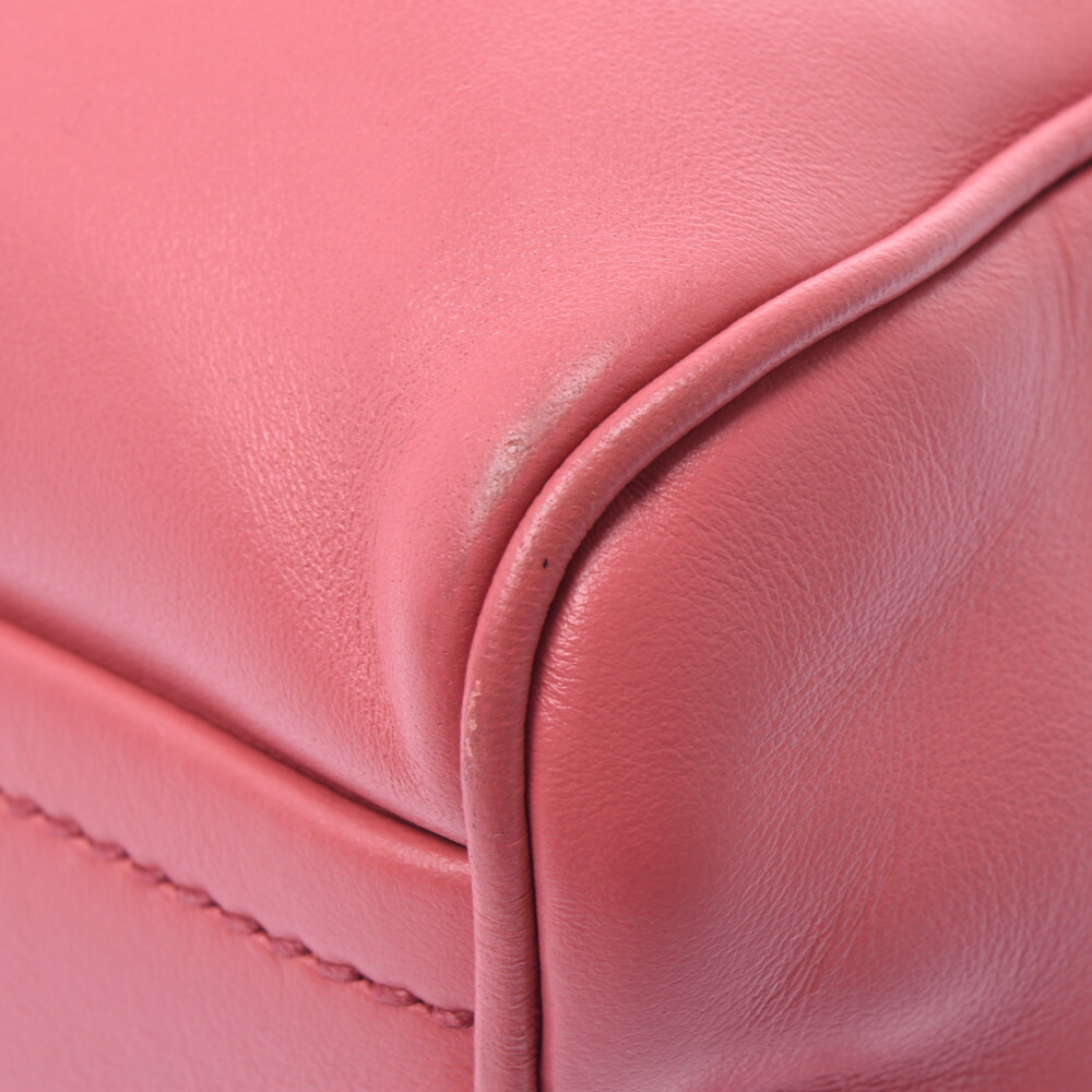 Prada Handbag Bag Pink Calfskin Boston - Picture 9 of 11